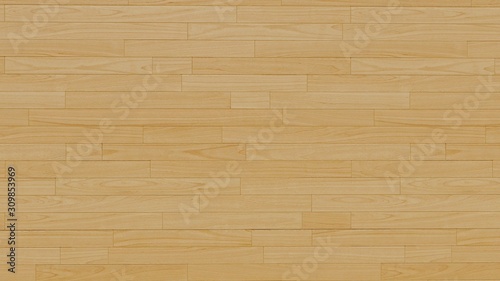Background texture of light yellow parquet in horizontal pattern.