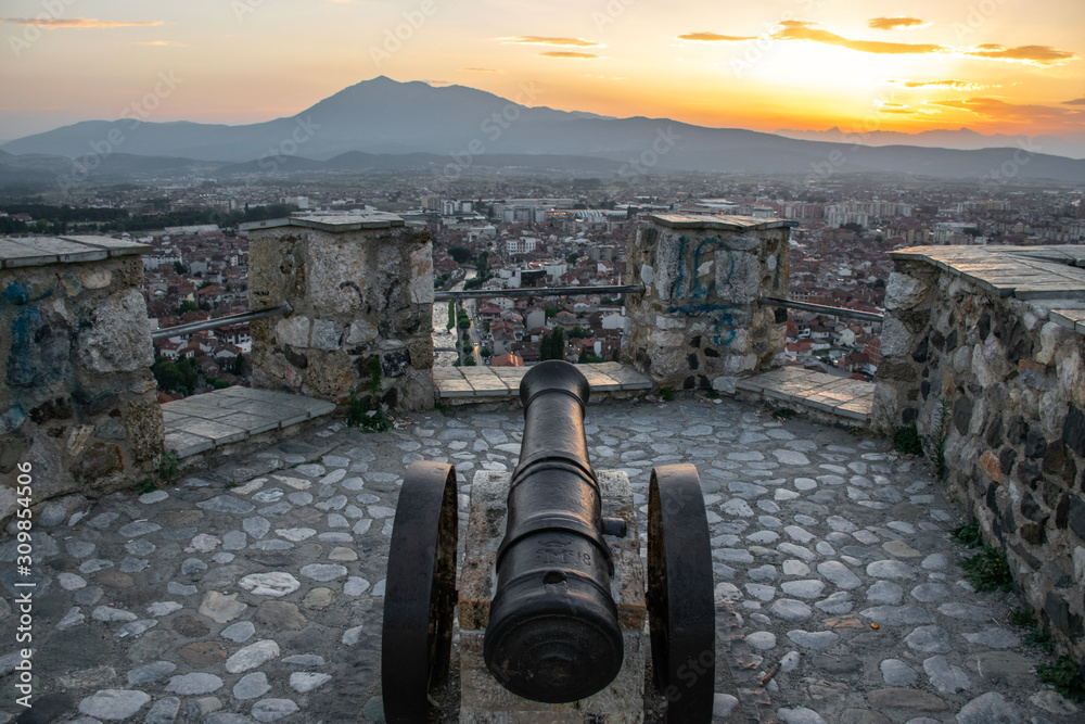 Sunset view from Prizren Fortress, Kosovo