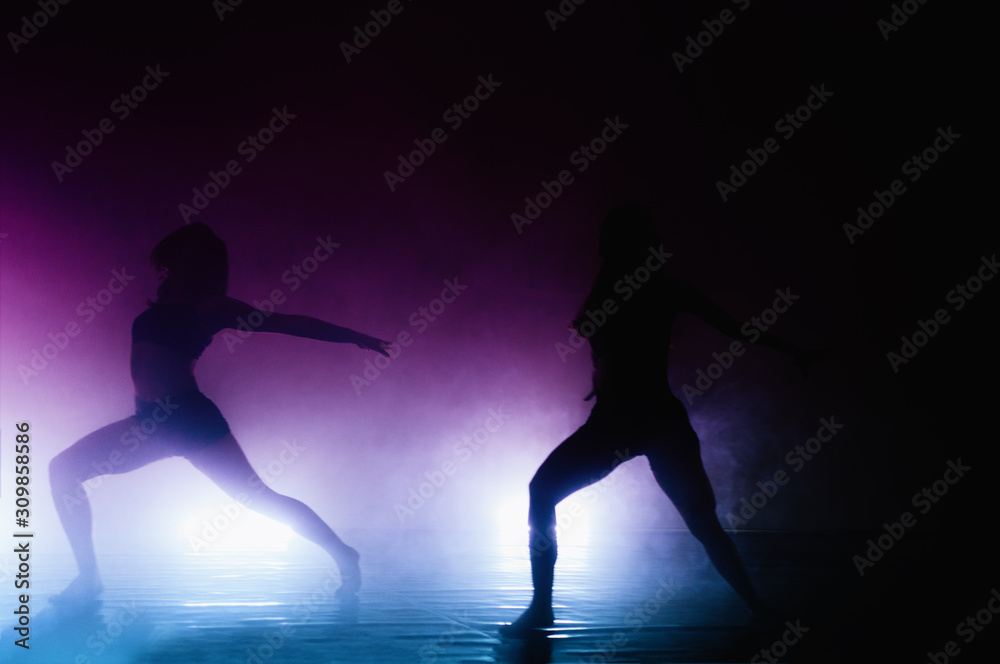 Contemporary ballet dancers