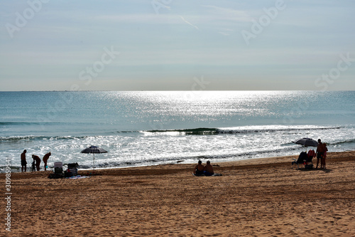 Quadro su tela beach of Guardamar del Segura, Alicante