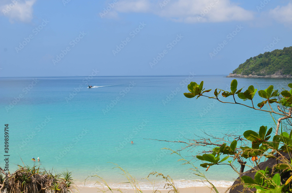 Blue water sea view Blue water sea view