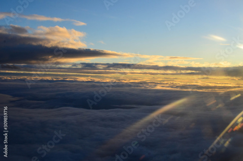 Skyline clouds flight Sundays  © pradeep
