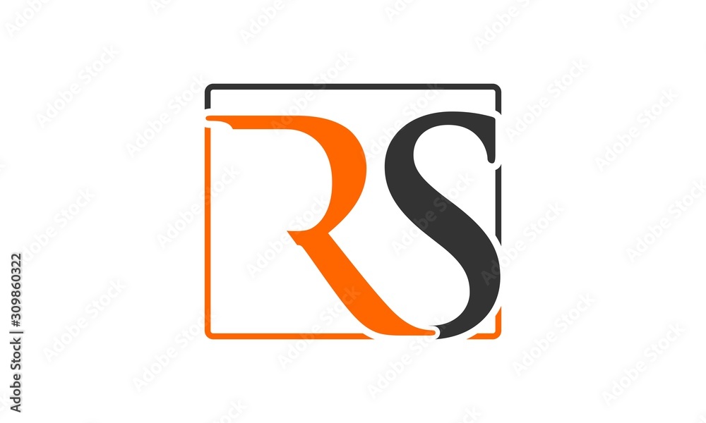 Abstract RS vector logo Abstract RS vector logo