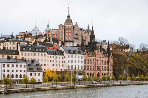 Obraz na płótnie Stockholm Sodermalm district in fall, Sweden, Scandinavia w salonie