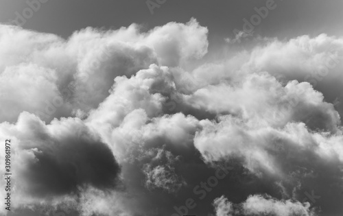 Dramatic Clouds in Black and white