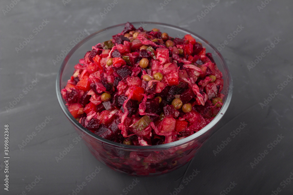 Vinaigrette, Russian vegetable salad Vinaigrette, Russian vegetable salad