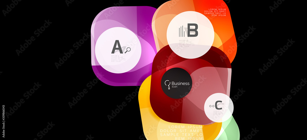 Retro colorful geometric background - circles on black, great design for any purposes. Creative minimal concept Retro colorful geometric background - circles on black, great design for any purposes. Creative minimal concept