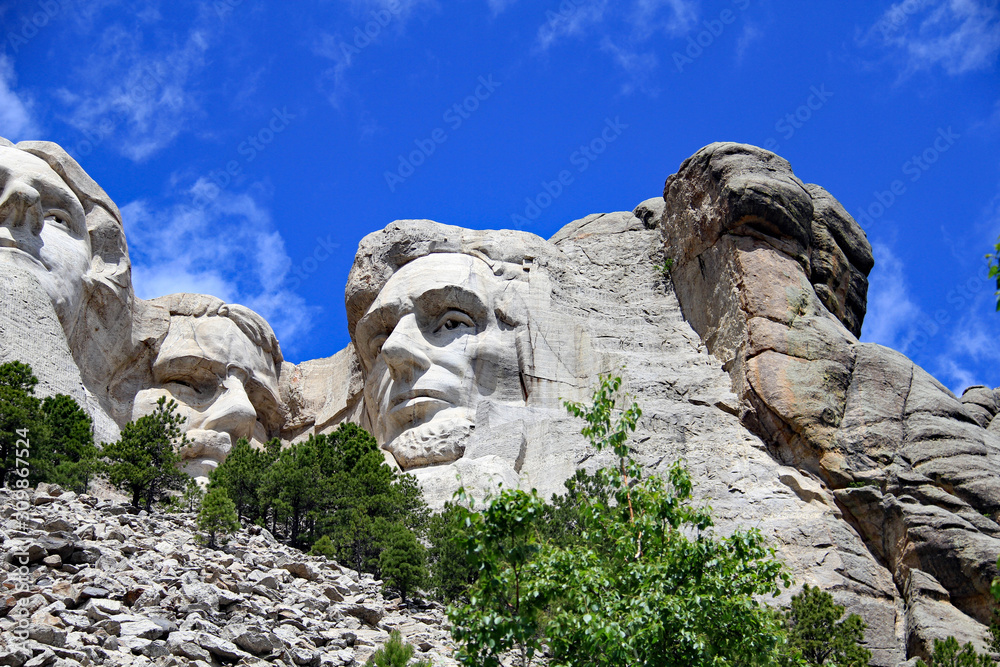 Obraz premium Mount Rushmore Lincoln profile