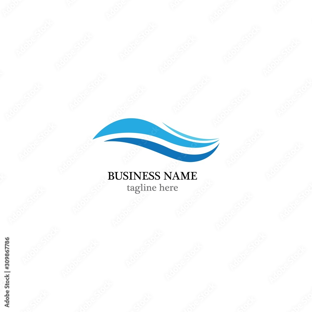 wave logo template vector icon design wave logo template vector icon design