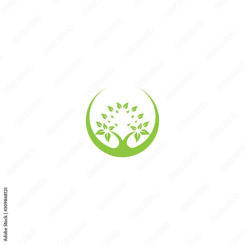 Tree leaf vector logo design, eco-friendly concept Tree leaf vector logo design, eco-friendly concept