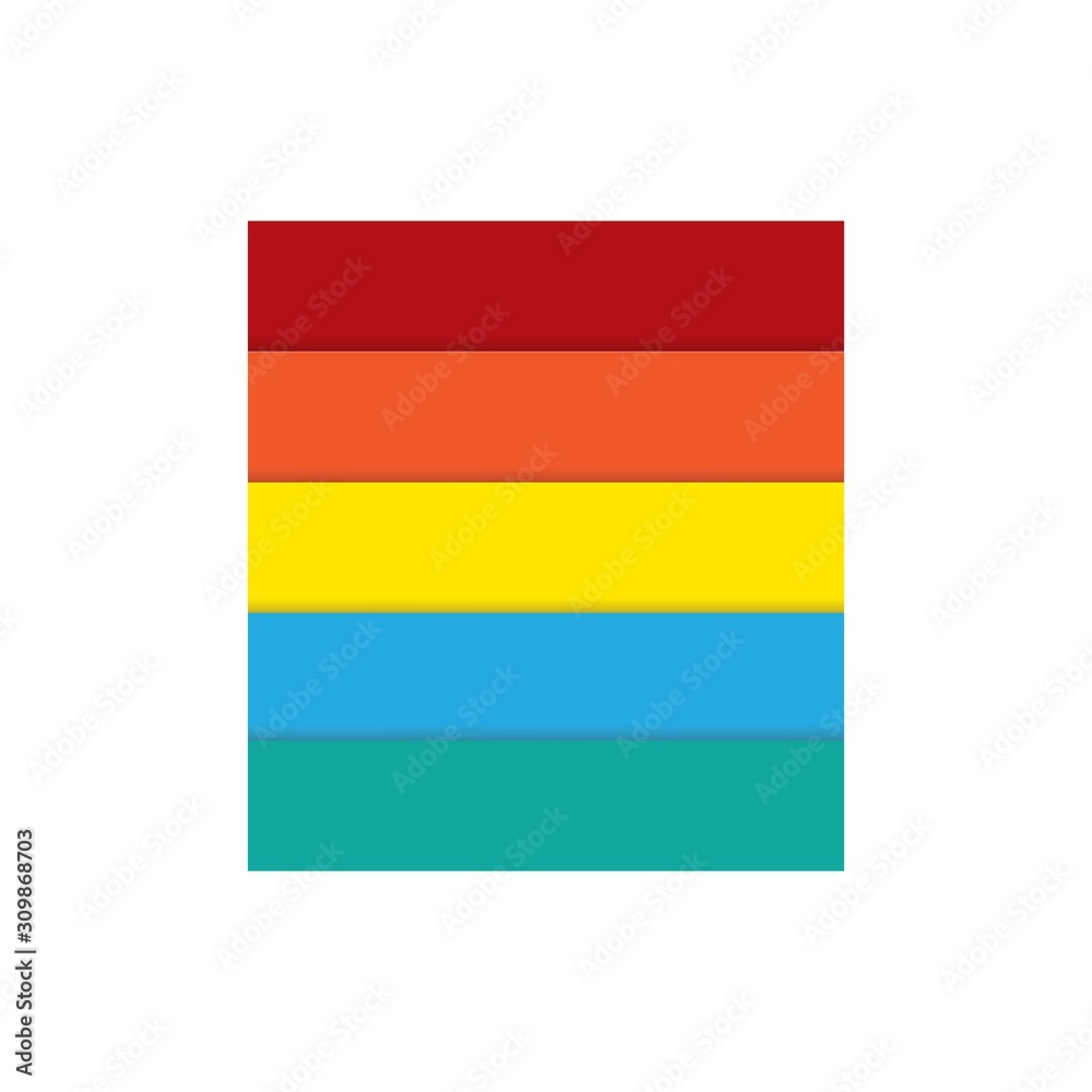 Naklejka premium Rainbow pride logo template vector icon design