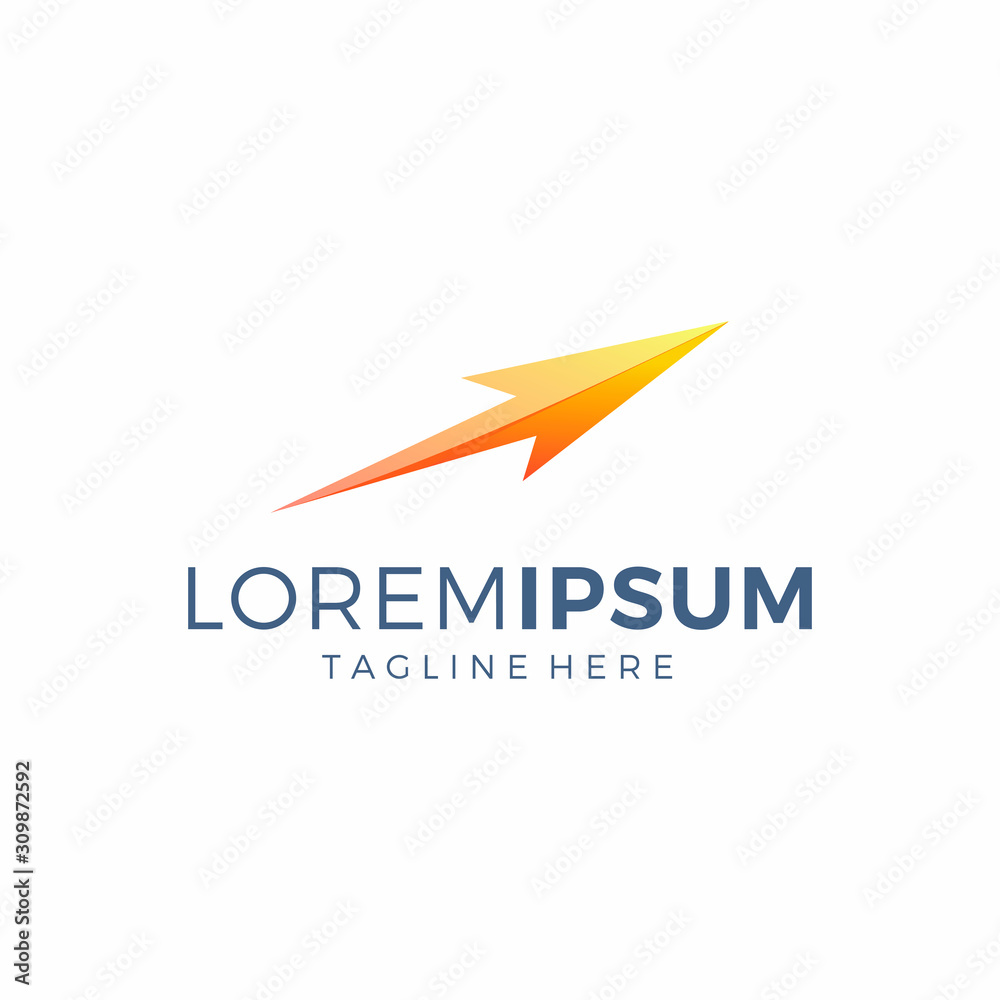 Abstract logo design arrow business Abstract logo design arrow business