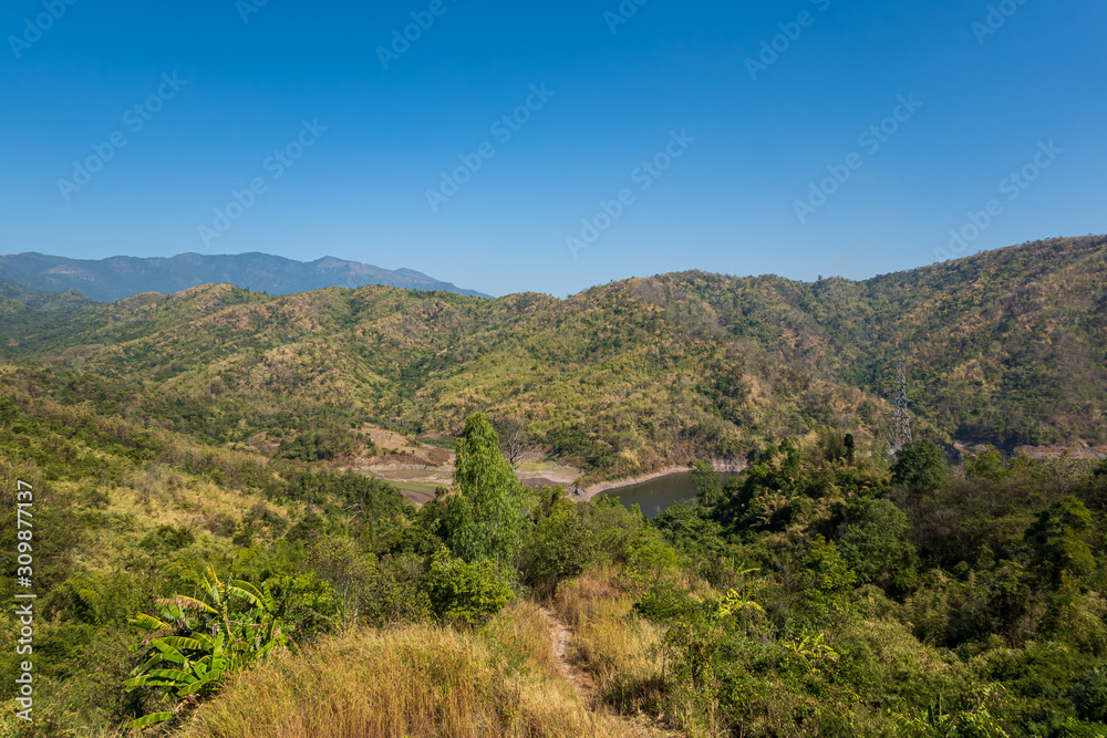 beautiful blue sky high peak mountains mist fog wildlife green forest at Khao Koh, Phu Tub Berk, Phetchabun, Thailand guiding idea long weekend for backpacker camping campfire relaxing hiking beautiful blue sky high peak mountains mist fog wildlife green forest at Khao Koh, Phu Tub Berk, Phetchabun, Thailand guiding idea long weekend for backpacker camping campfire relaxing hiking