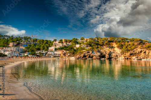 Cala Vedella Vadella in Sant Josep at Balearic Islands. Ibiza, Spain.