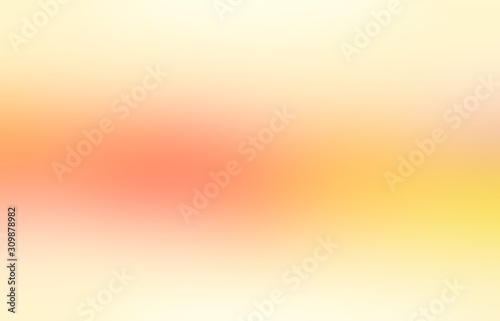 Yellow red orange defocus stripe pattern. Gradient soft empty background. Warm flare abstract texture. Blur illustration.