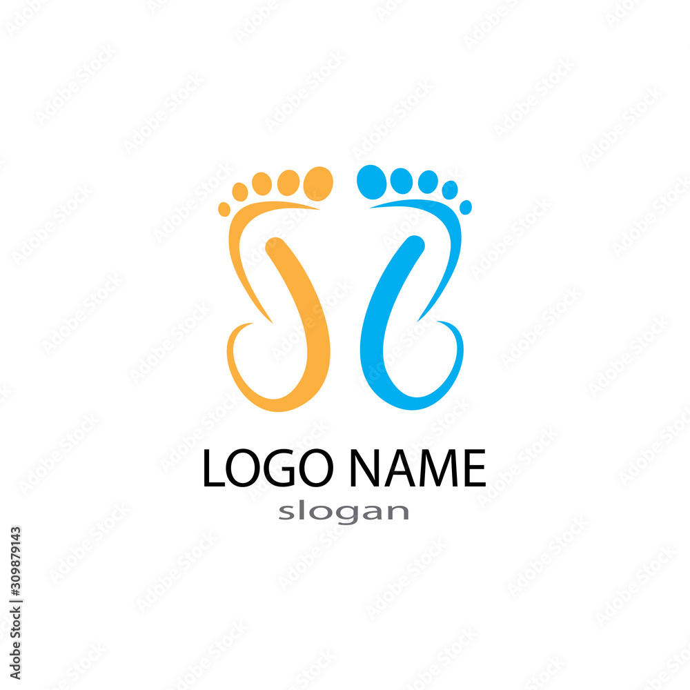 foot Logo Template vector illustration foot Logo Template vector illustration