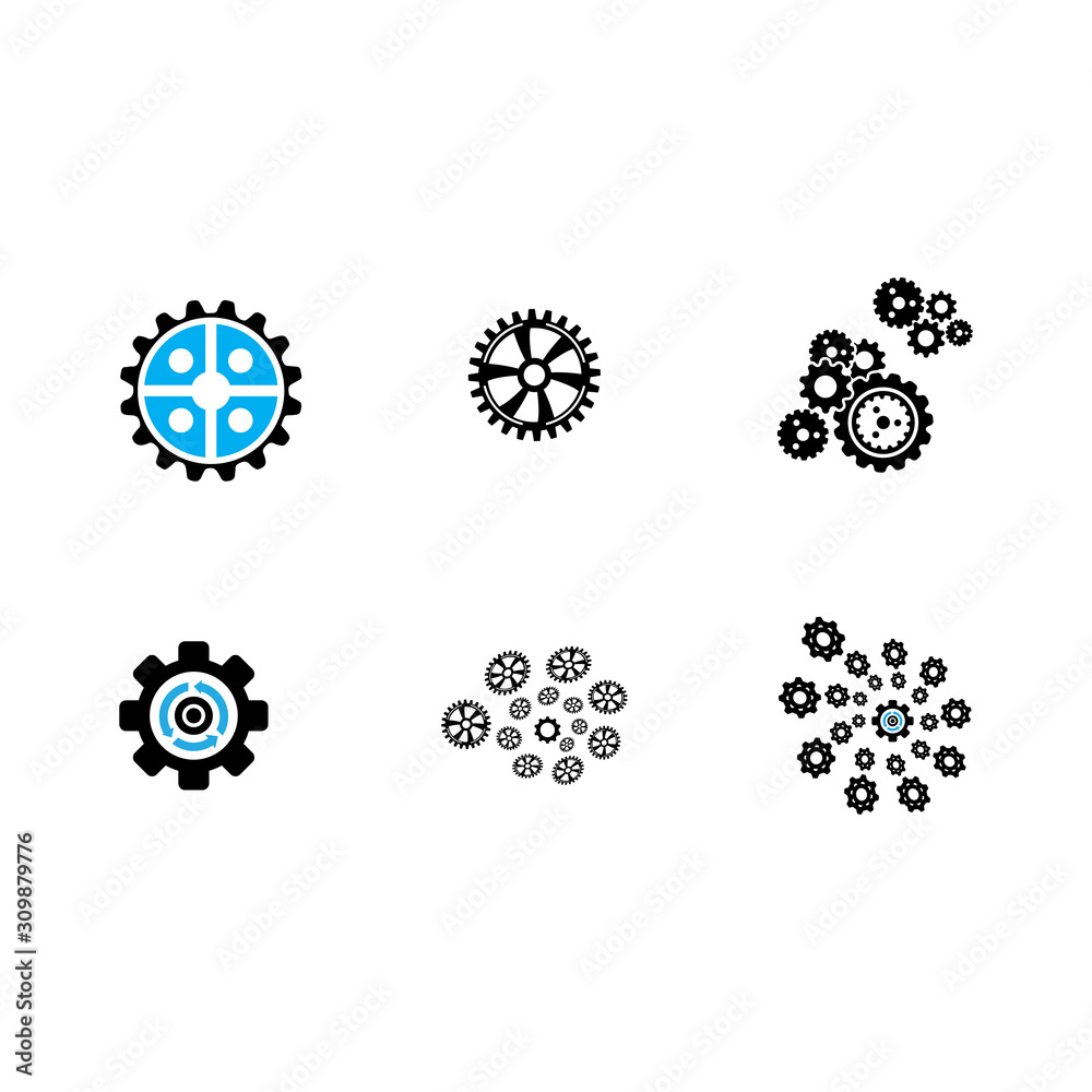 Gear Logo Template vector icon illustration design Gear Logo Template vector icon illustration design