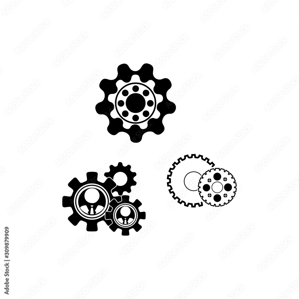 Gear Logo Template vector icon illustration design Gear Logo Template vector icon illustration design