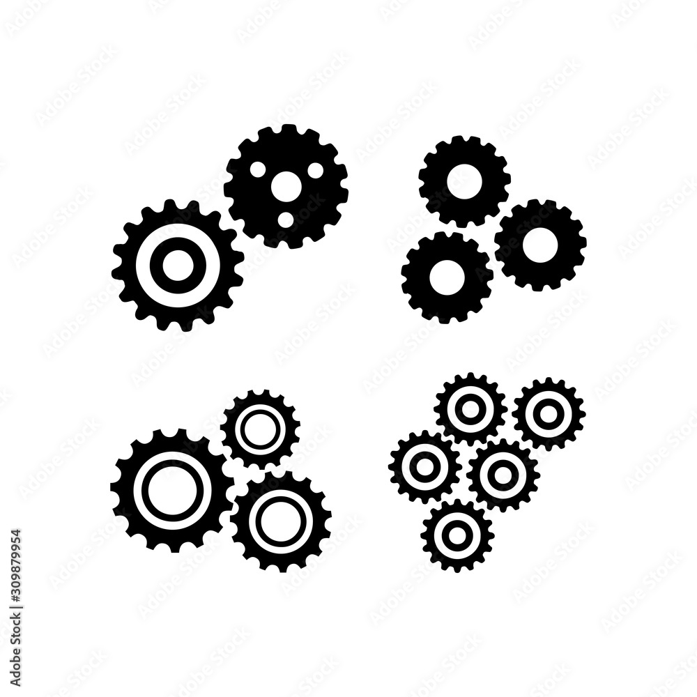 Gear Logo Template vector icon illustration design