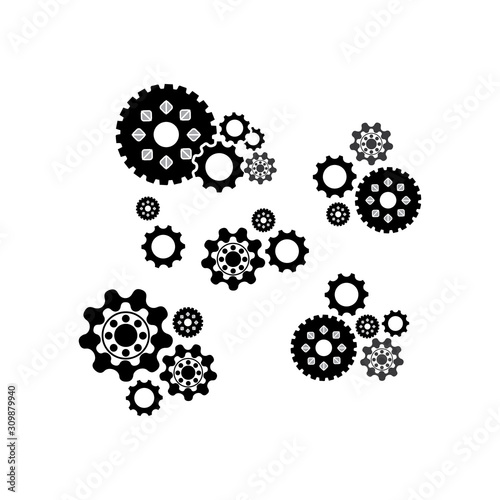 Gear Logo Template vector icon illustration design