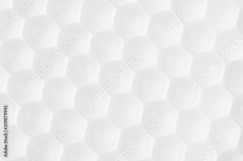 White soft light texture of heap transparent balls as elegant modern abstract background.