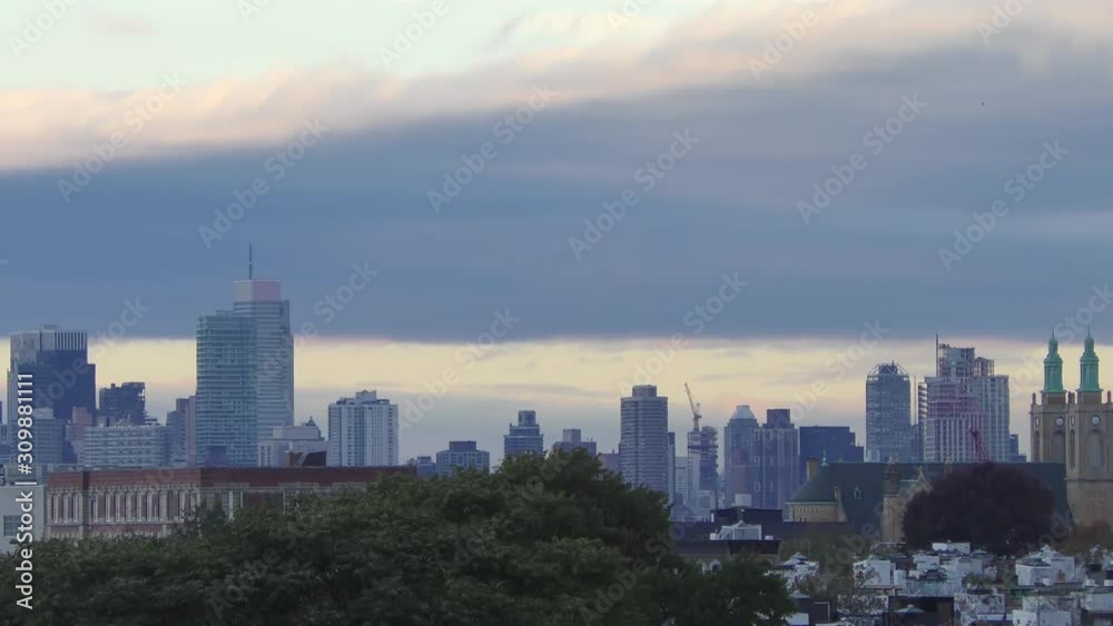 Manhattan skyline, as seen from a rooftop in Brooklyn, New York, 29th October 2018
Manhattan skyline, as seen from a rooftop in Brooklyn, New York, 29th October 2018