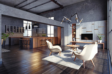 modern living interior