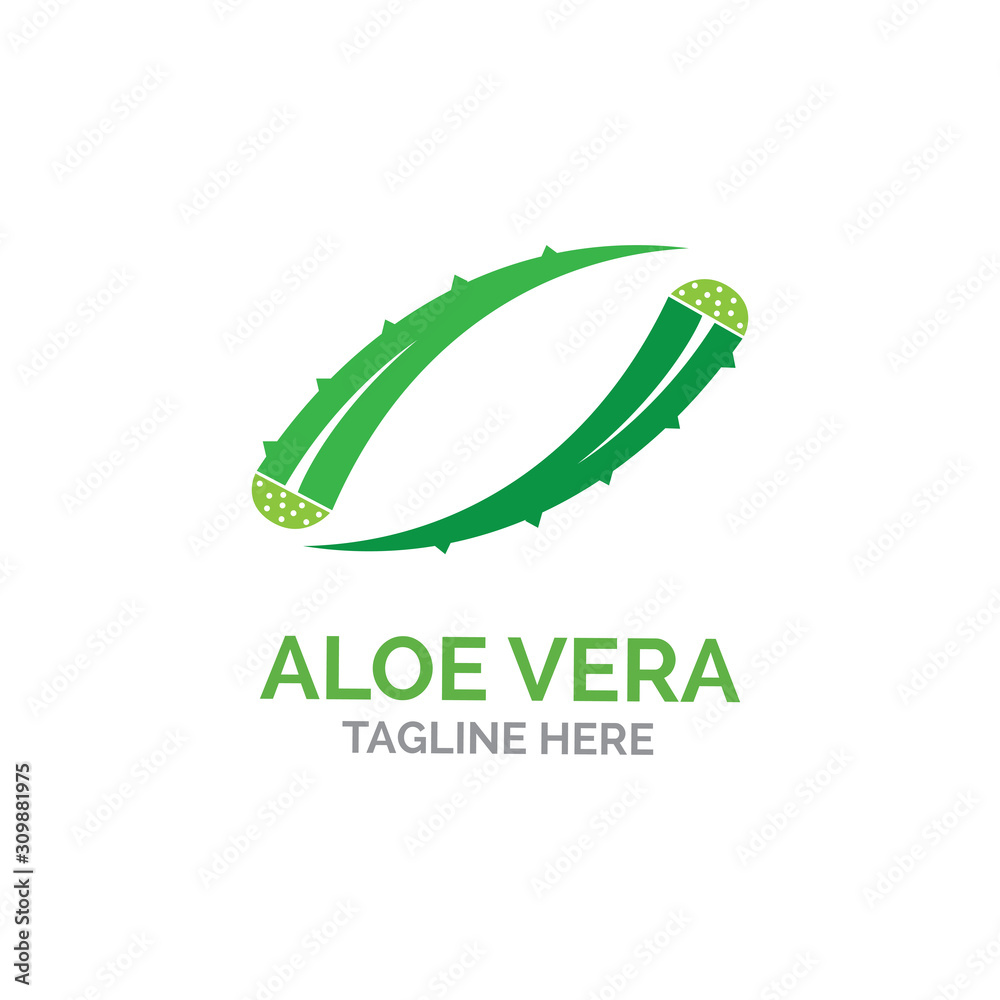 Aloe vera logo vector illustration template Aloe vera logo vector illustration template