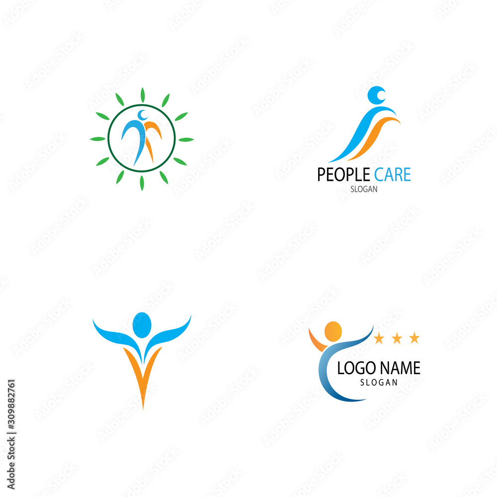 Human character logo sign illustration vector design Human character logo sign illustration vector design