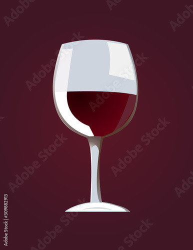 red wine vector illustration