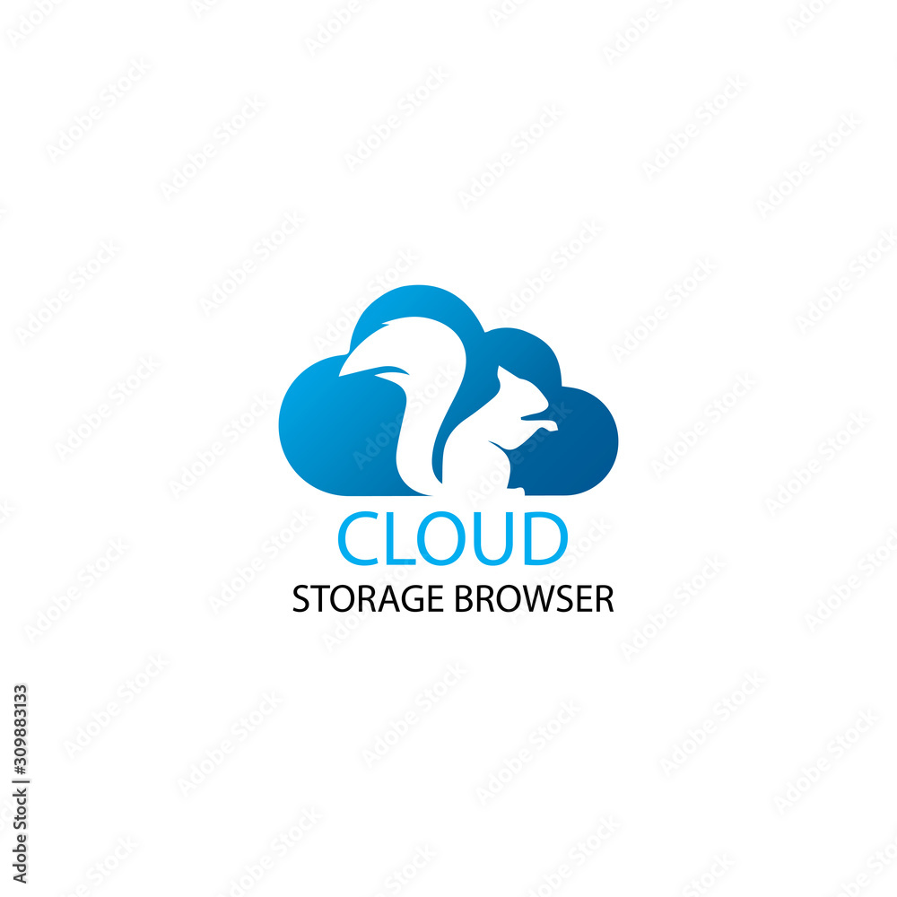 cloud logo design template vector icon
