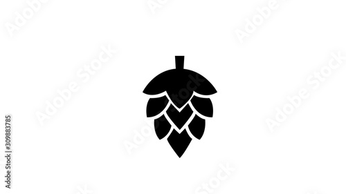  hop Simple black symbol on white background
