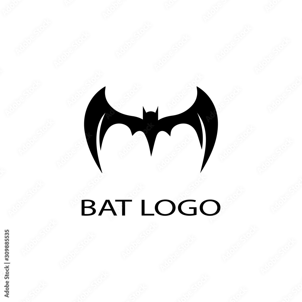 bat open wings flying concept elements icon