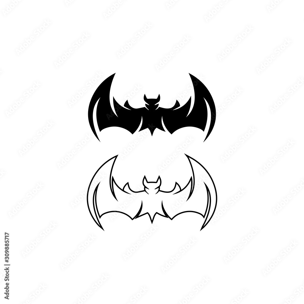 bat open wings flying concept elements icon bat open wings flying concept elements icon