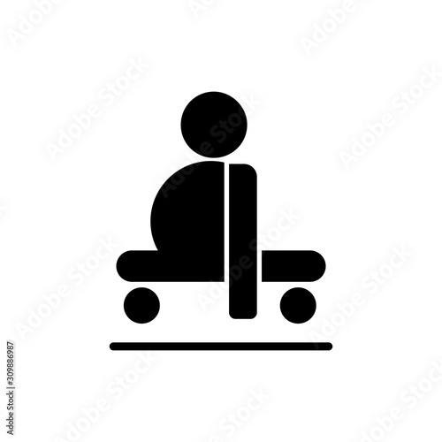 Disabled icon illustration isolated vector sign symbol