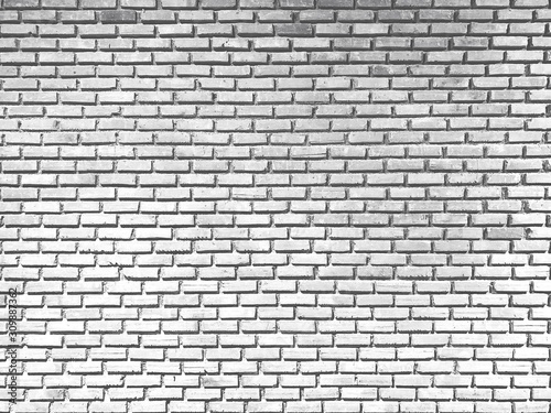 Wall old gray and white brick background. Antique style. Copy space for any text design.