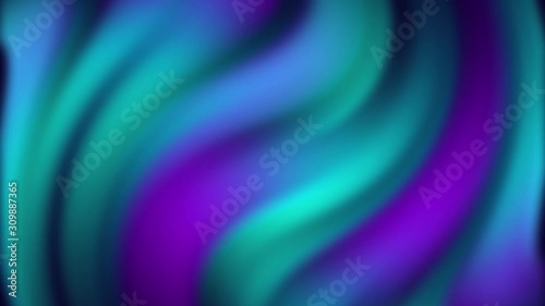 twisted gradient motion background, green blue and violet colors.