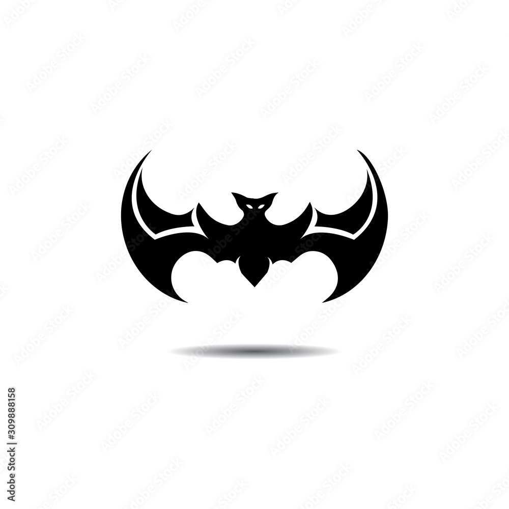 bat open wings flying concept elements icon bat open wings flying concept elements icon