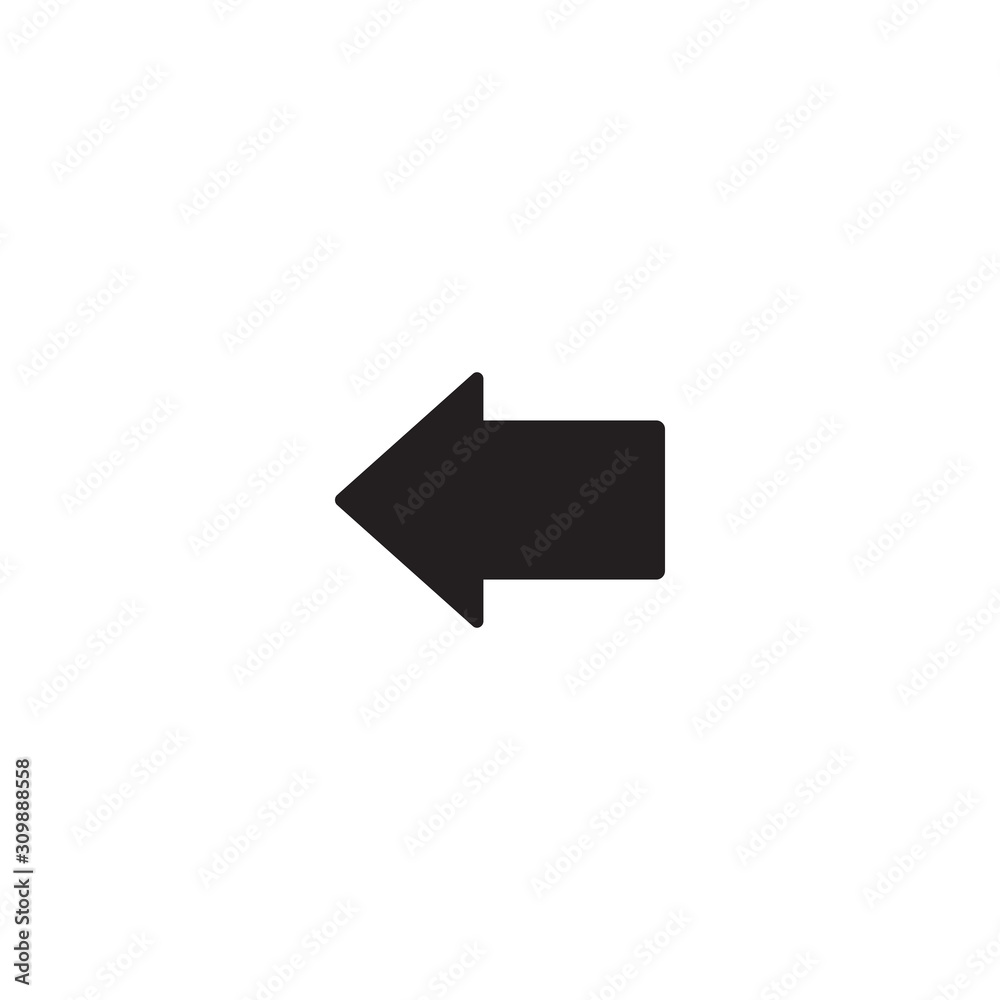 Left arrow icon symbol vector illustration Left arrow icon symbol vector illustration
