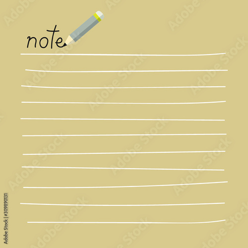 vintage of note paper and copy specs you can input text to it.