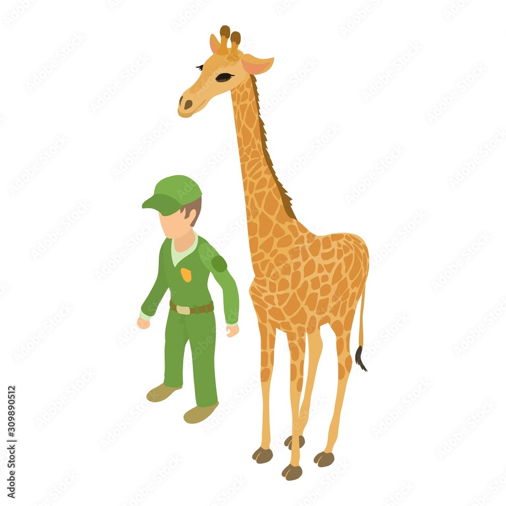 Zoo icon. Isometric illustration of zoo vector icon for web Zoo icon. Isometric illustration of zoo vector icon for web