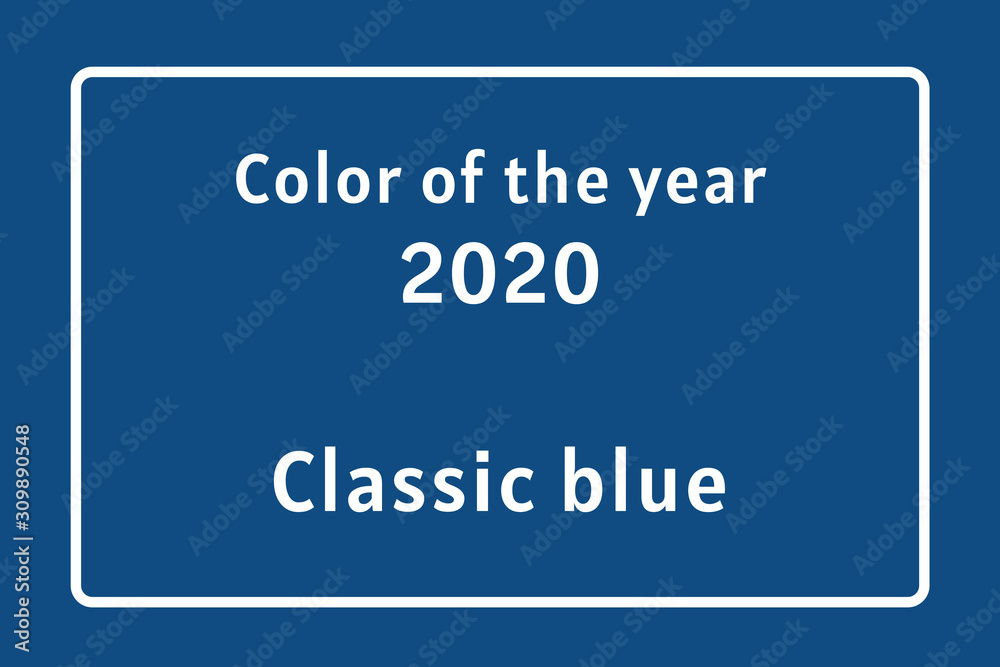 Blue banner color of the year 2020. Blue banner color of the year 2020.