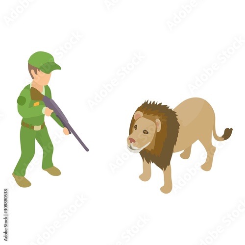 African safari icon. Isometric illustration of african safari vector icon for web