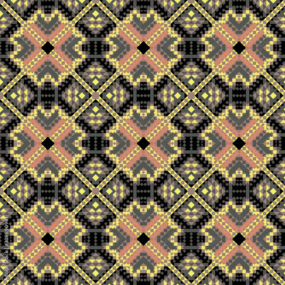 Seamless mexican pattern for printing on paper or fabric. Vector