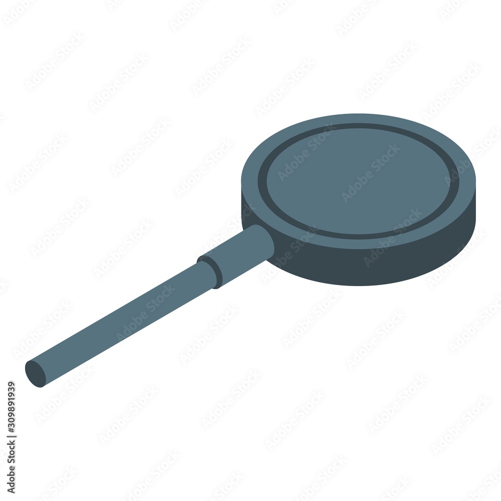 Magnifier case icon. Isometric of magnifier case vector icon for web design isolated on white background Magnifier case icon. Isometric of magnifier case vector icon for web design isolated on white background