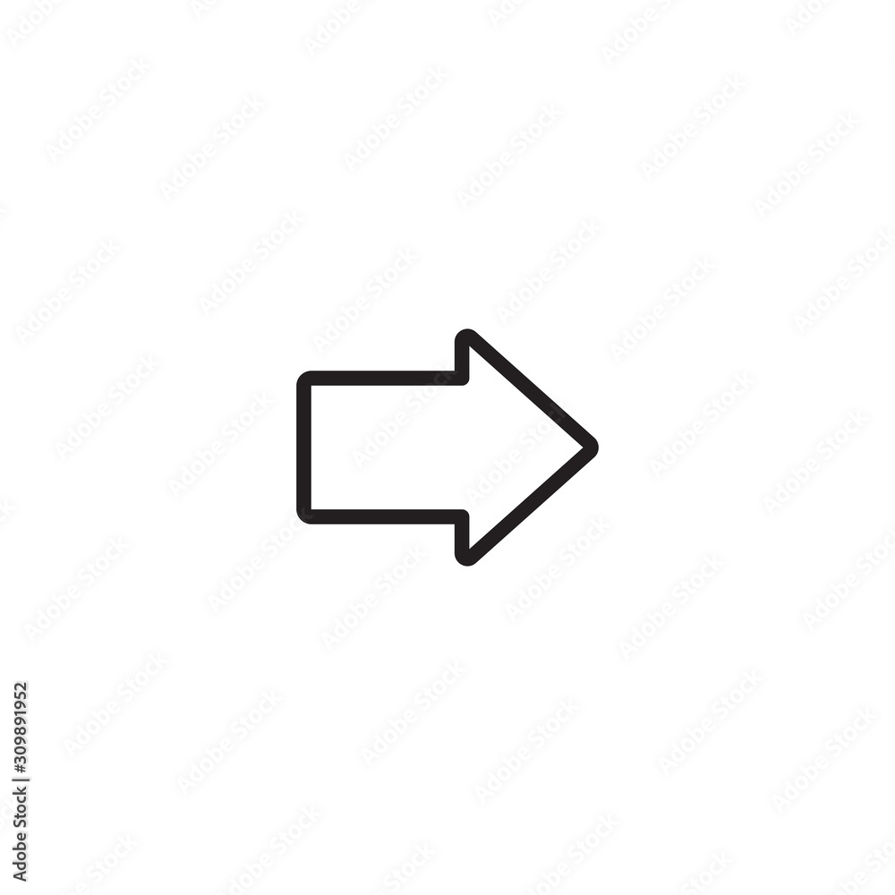 Right arrow icon symbol vector illustration Right arrow icon symbol vector illustration