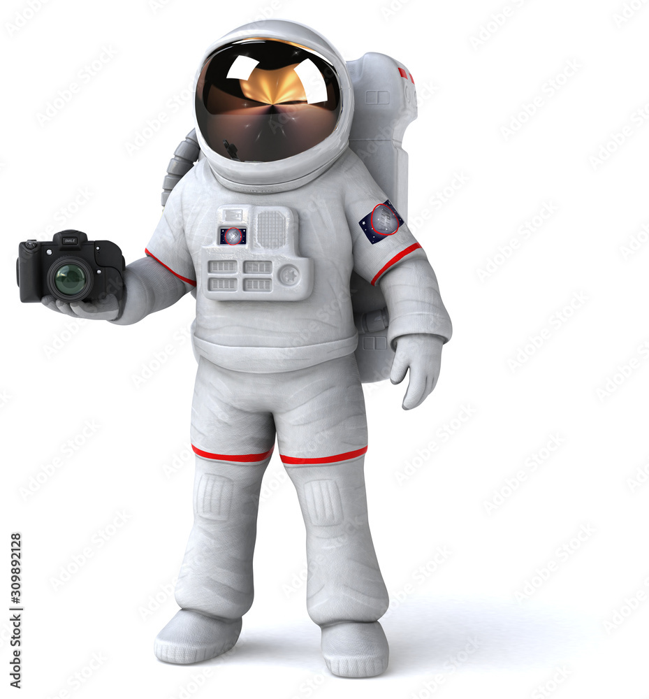 Fun astronaut - 3D Illustration Fun astronaut - 3D Illustration