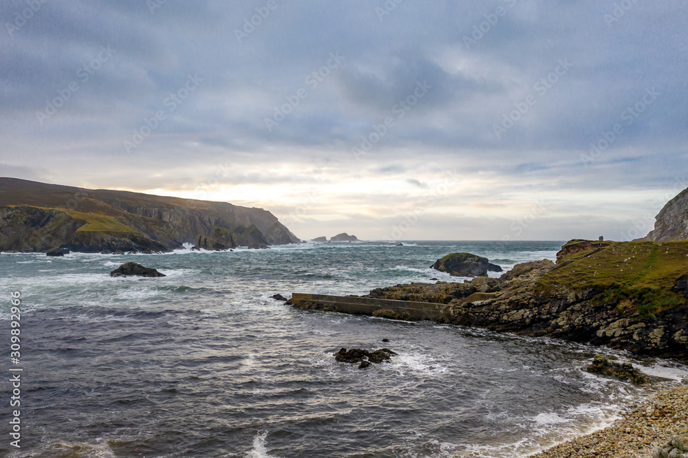 The amazing coastline at Port between Ardara and Glencolumbkille in County Donegal - Ireland The amazing coastline at Port between Ardara and Glencolumbkille in County Donegal - Ireland