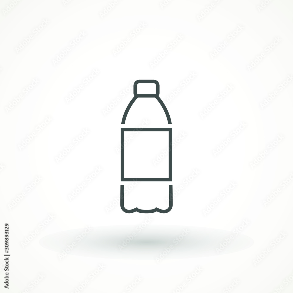 bottle of water icon isolated vector. water bottle plastic fill icon vector illustration bottle of water icon isolated vector. water bottle plastic fill icon vector illustration