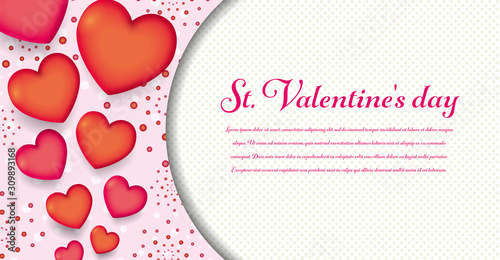 ハートイラストのバナー